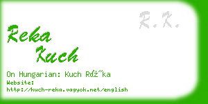 reka kuch business card